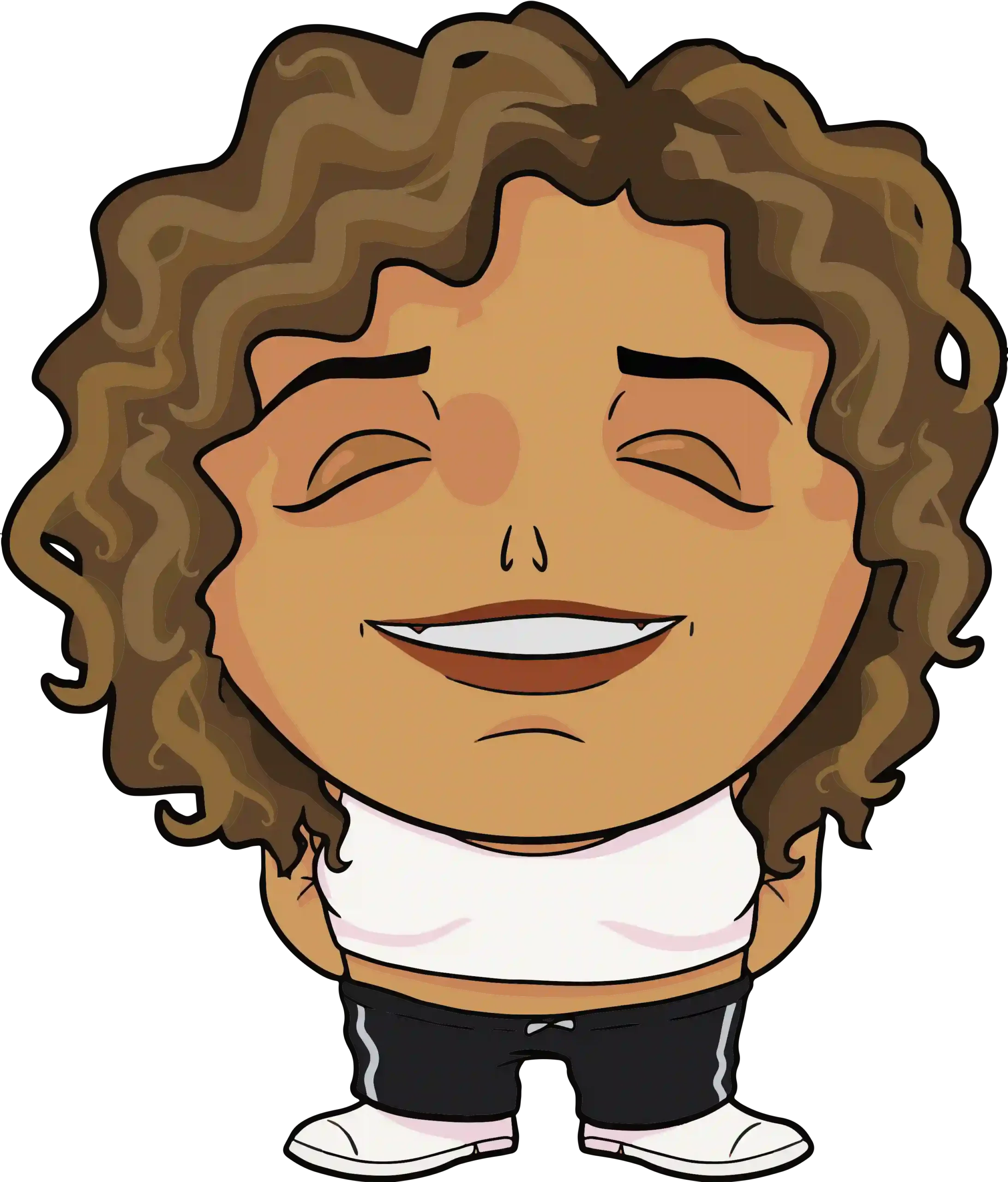 Cartoon illustration of Gigi Fonseca, the creative director of mad party games