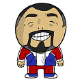 cartoon drawing of Bulent Yildiz, CEO of Mad Party Games
